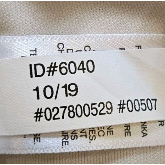 Express V Neck Short Sleeve Midi Dress Tortoise Sell Buttons Lined Ivory Beige S - Picture 12 of 12